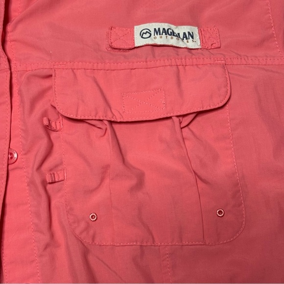 Magellan Outdoors Women’s Coral Button Down Shirt - Picture 6 of 12